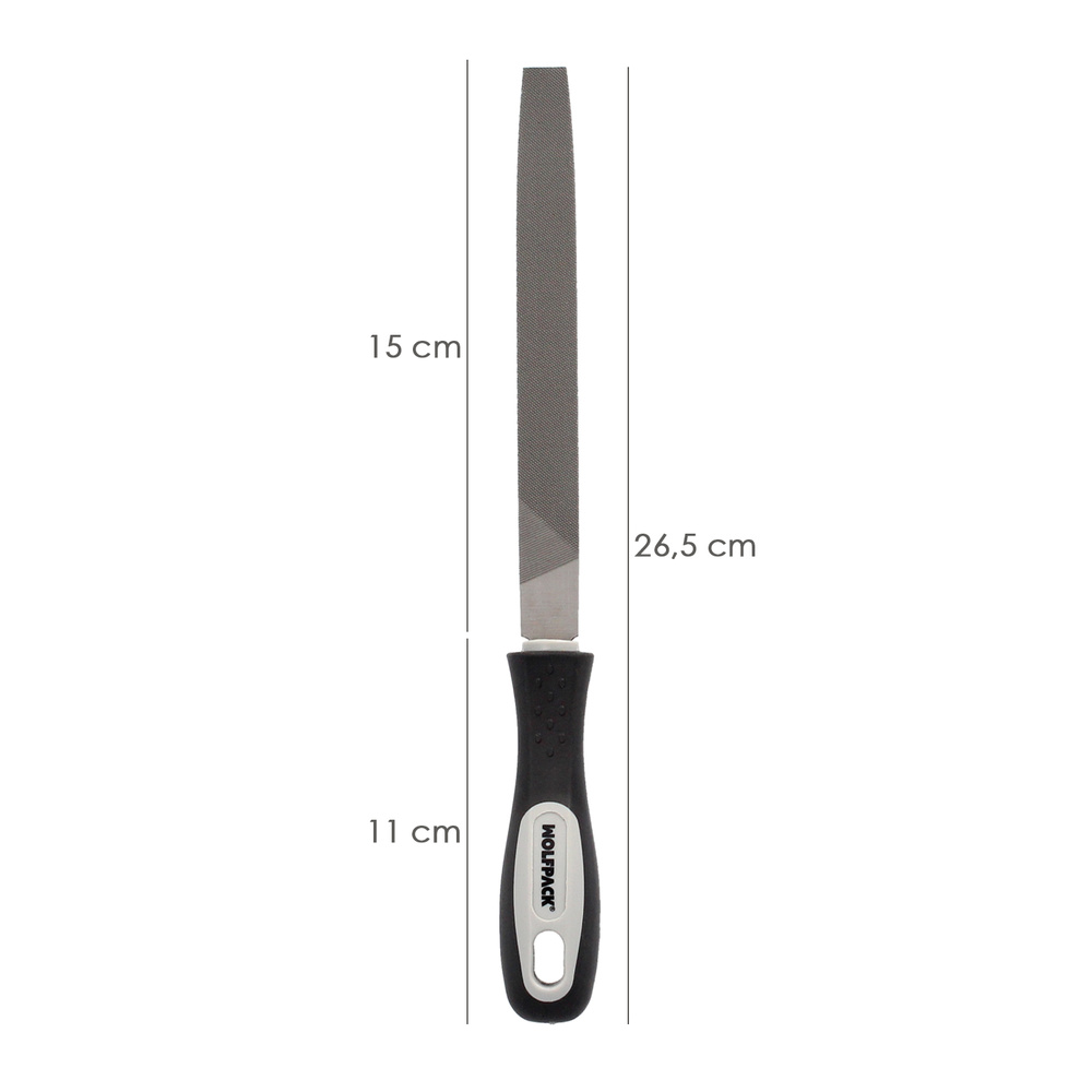 Lima Con Mango Plana Punta Entrefina 6" - Imagen 2