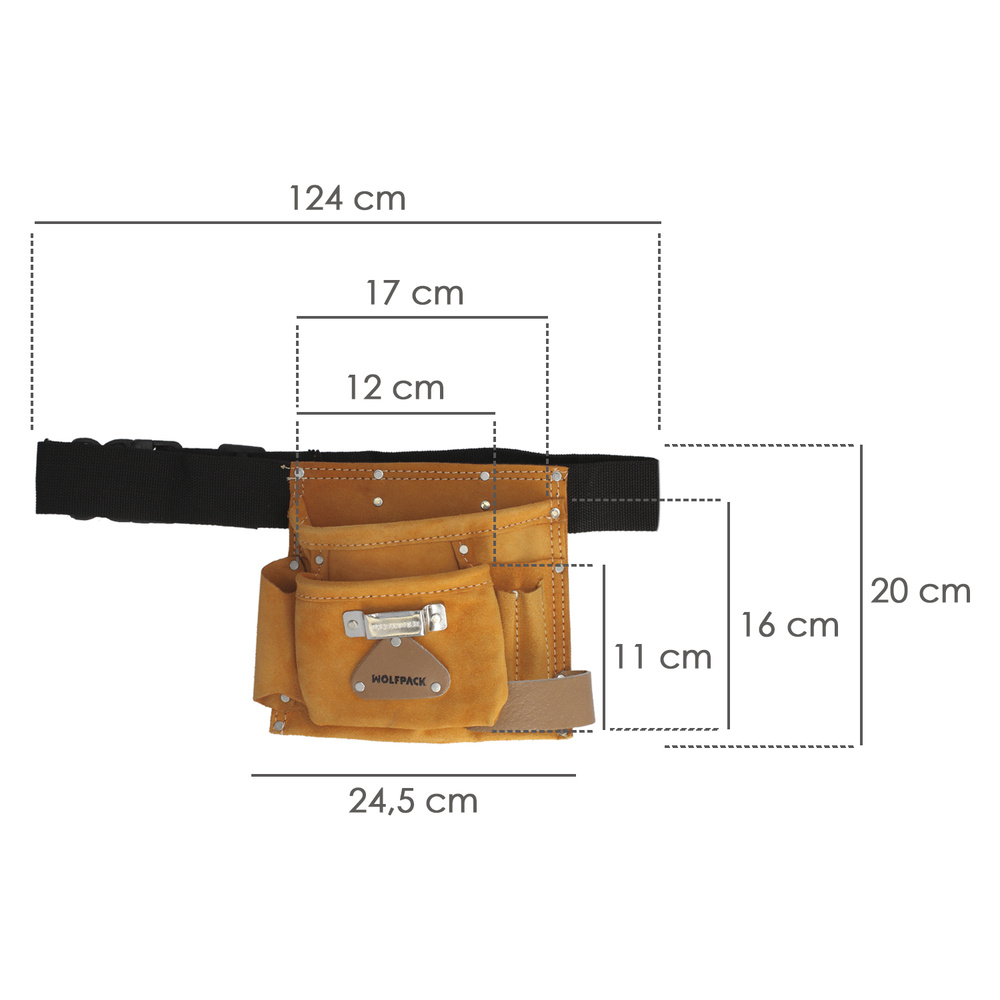 Bolsa Encofrador Sencilla Con Cinturón - Imagen 2