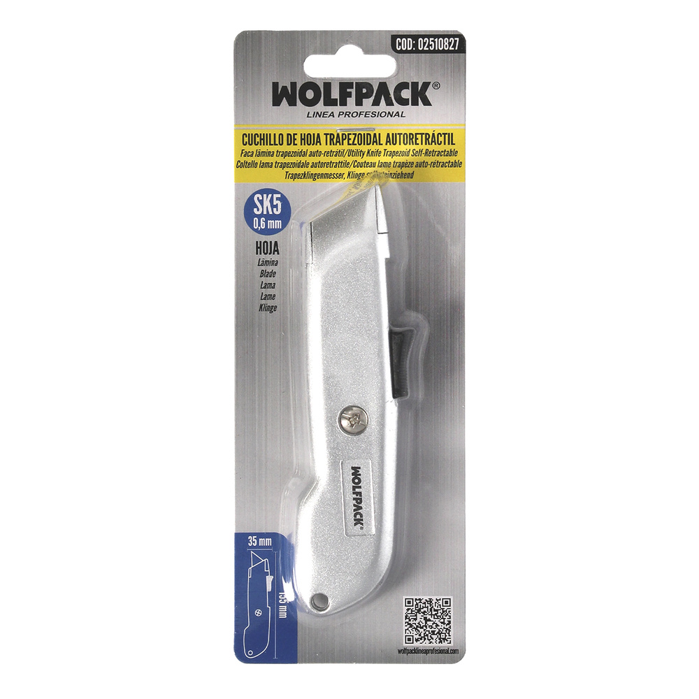 Cutter Autoretractil Con Hoja Acero Sk5 Carcasa De Aluminio Diseño Ergonomico, Cuchillo Seguridad, Cutters Seguridad, - Imagen 5