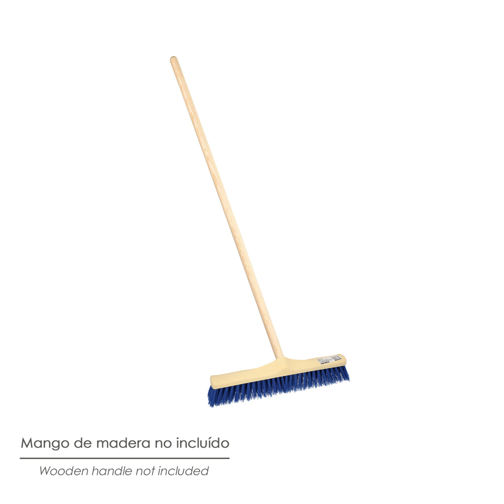 Cepillo Barrendero Industrial Fibra Semi Rigida PVC. Soporte Polipropileno 50 cm. (Sin Mango) - Imagen 5