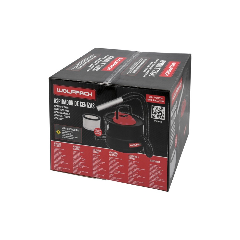 Aspirador Cenizas Wolfpack 1200 Watt. 15 Litros - Imagen 5