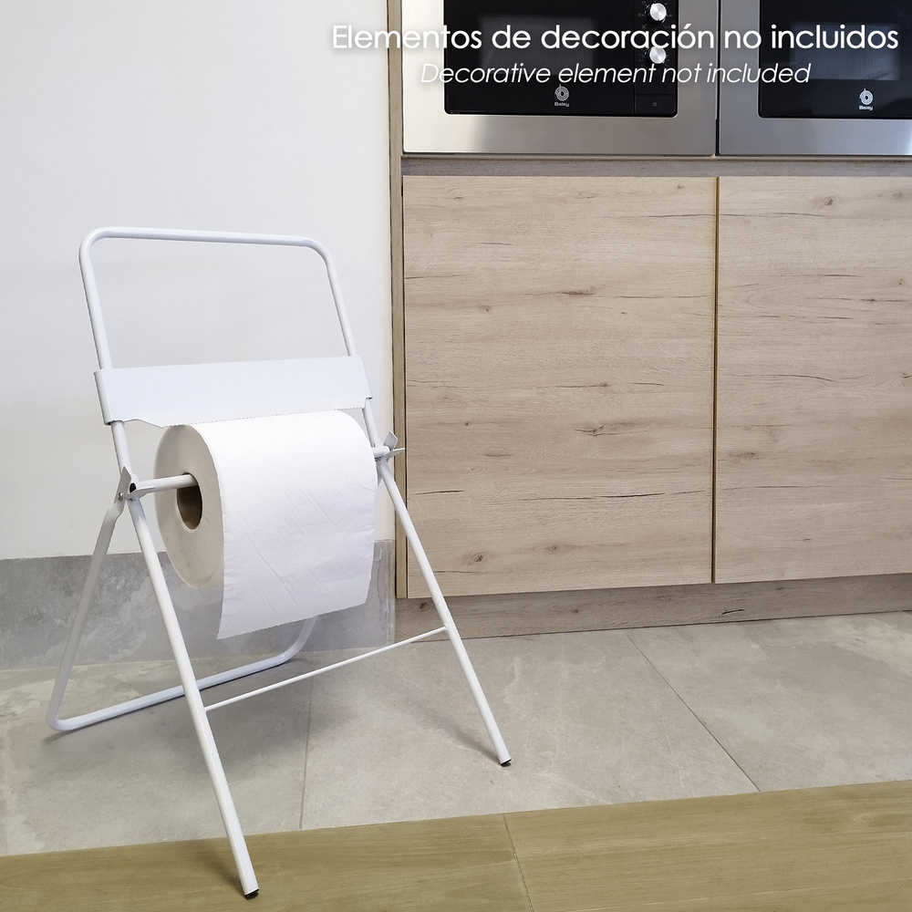 Soporte Suelo Rollo Papel Industrial - Imagen 5