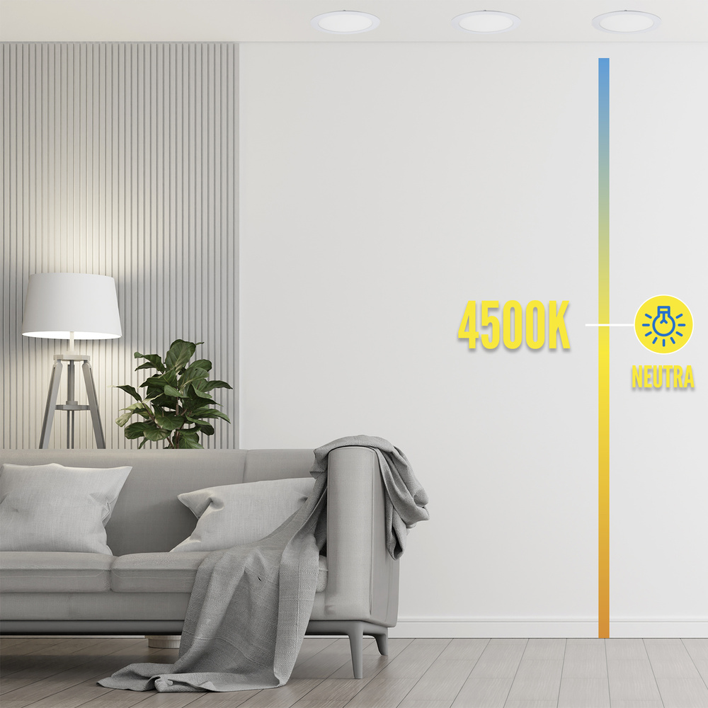 Downlight Led Empotrar 20 Watt 1800 Lumenes 4500K - Imagen 4