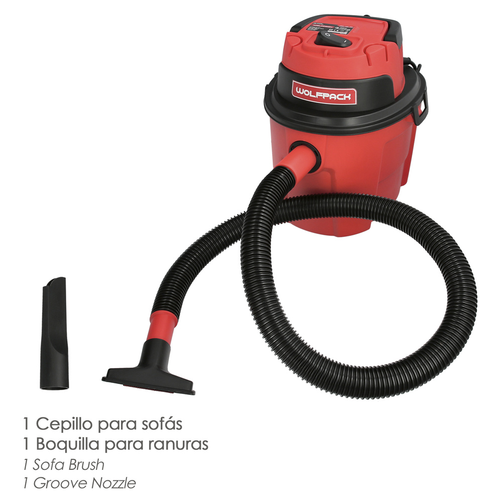 Aspirador Soplador Plástico Agua Y Polvo 10 Litros / 1000 Watt. - Imagen 4