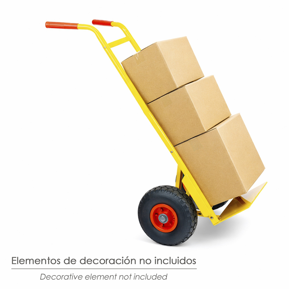 Carretilla Almacen Rueda Neumatica Llanta de Plastico "Easy" - Imagen 5