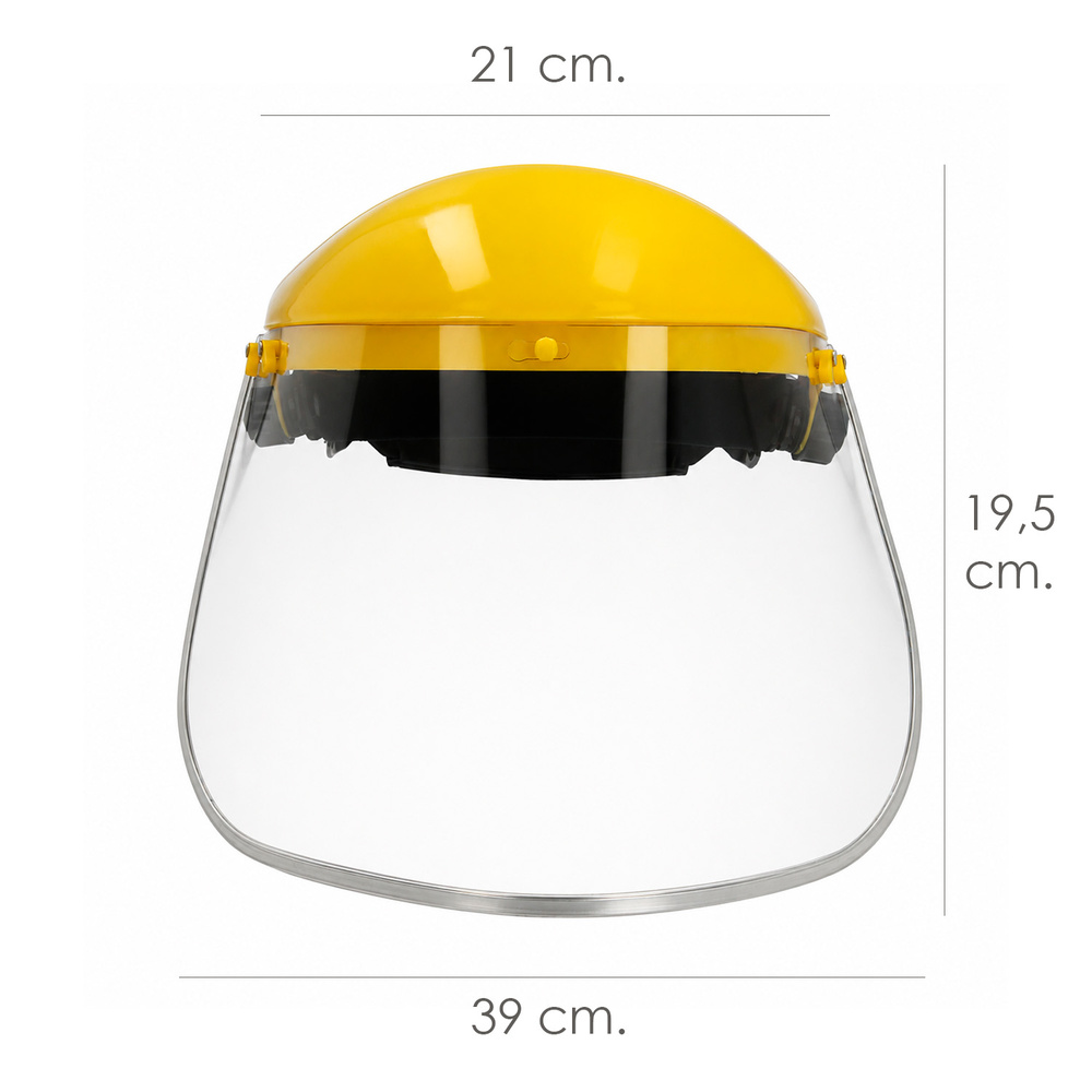 Protector Facial Policarbonato Transparente Con Arnes - Imagen 2