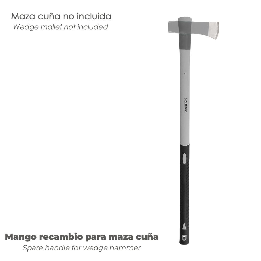 Mango Fibra Vidrio Maza Cuña 3 Kg 54x34 mm. Oval Conico - Imagen 4