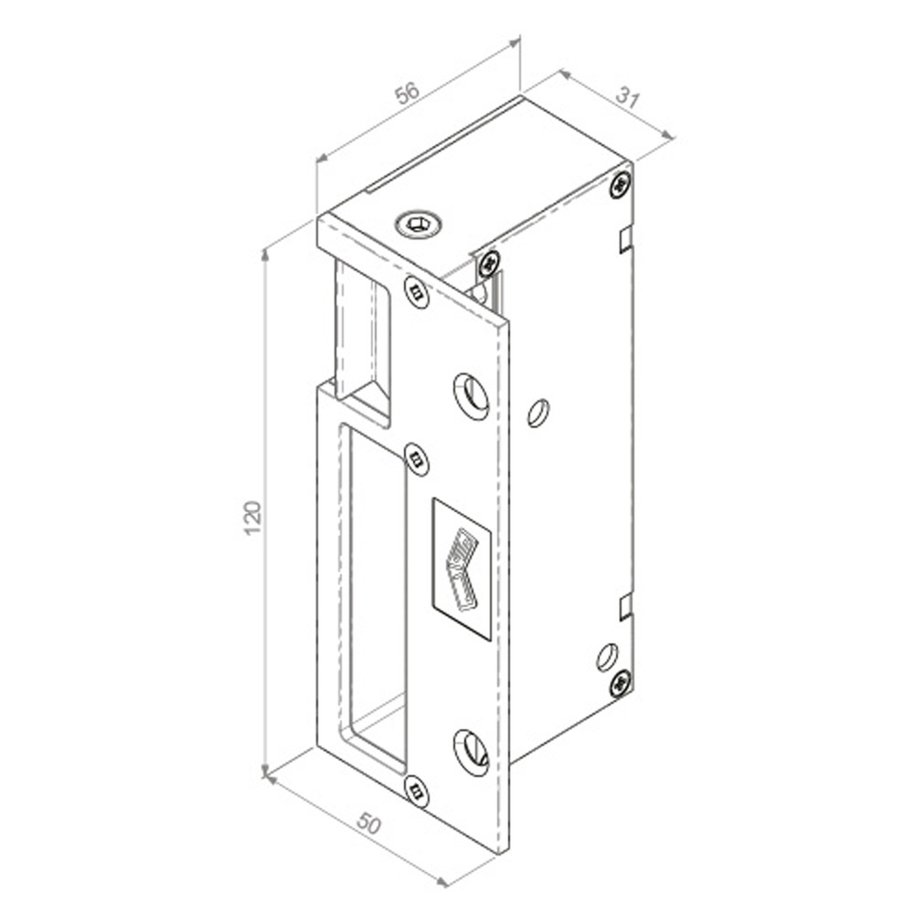 Cerradura Eléctrica JIS 1123 Reversible Automatico Sobreponer Cerradura Vertical - Imagen 2