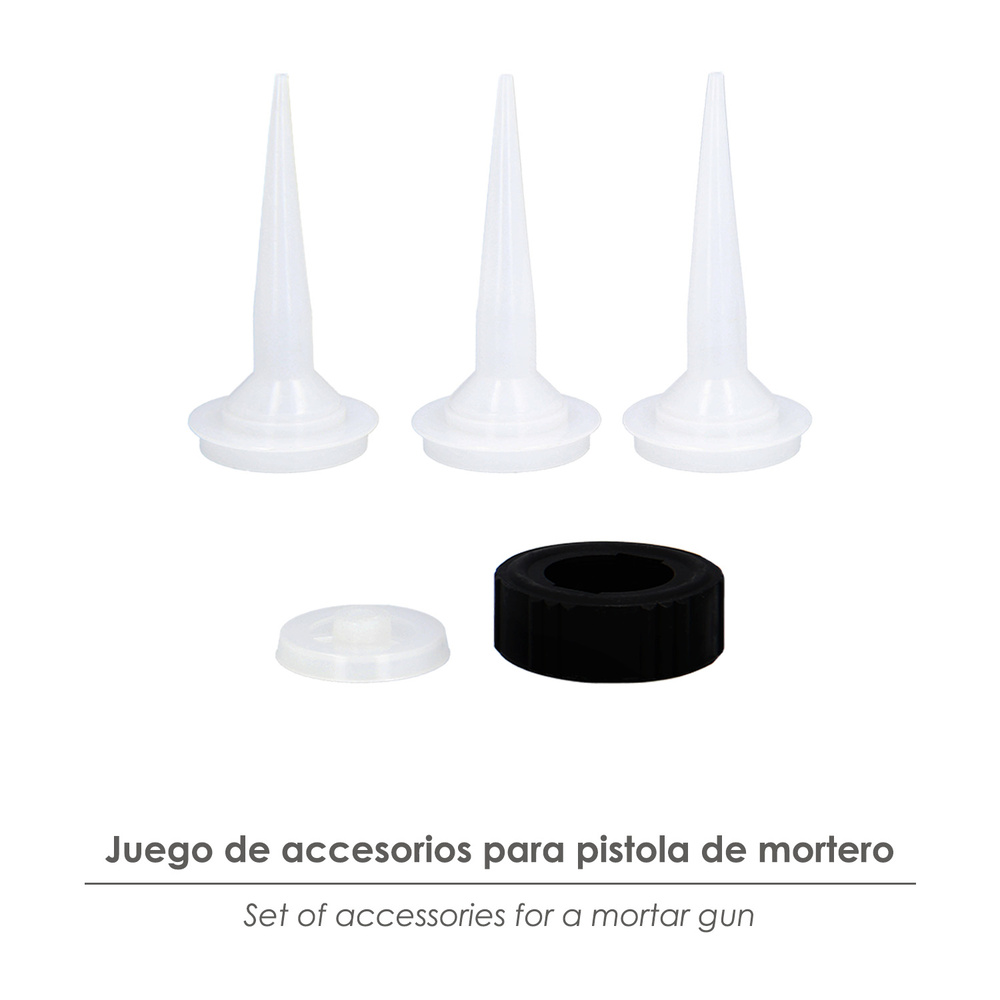 Set Accesorios para Pistola Aluminio / Acero Aplicar Mortero 660 CC. 02210502 - Imagen 3