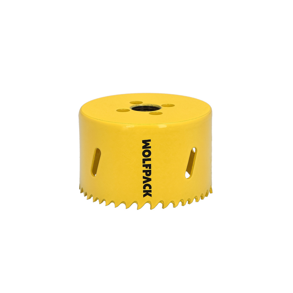 Corona Sierra Bimetal Ø 70 mm. Templado Termico, Base Reforzada. Corona Madera, Broca Agujeros Madera, Acero, Hierro, Plasticos - Imagen 3