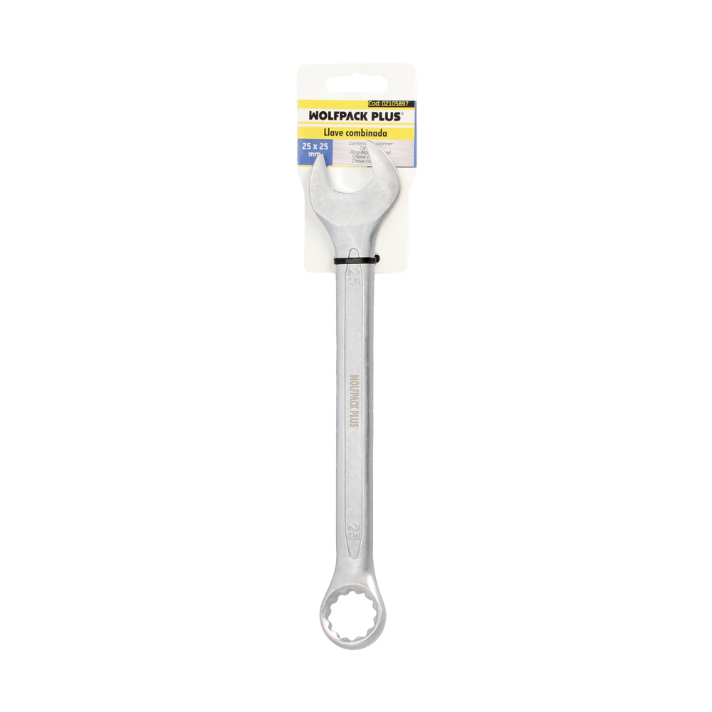 Llave Combinada Plus 25x25 Acero Cromo Vanadio DIN 3113. Llave Doble Boca, Llave Fija, Llave Estrella - Imagen 3