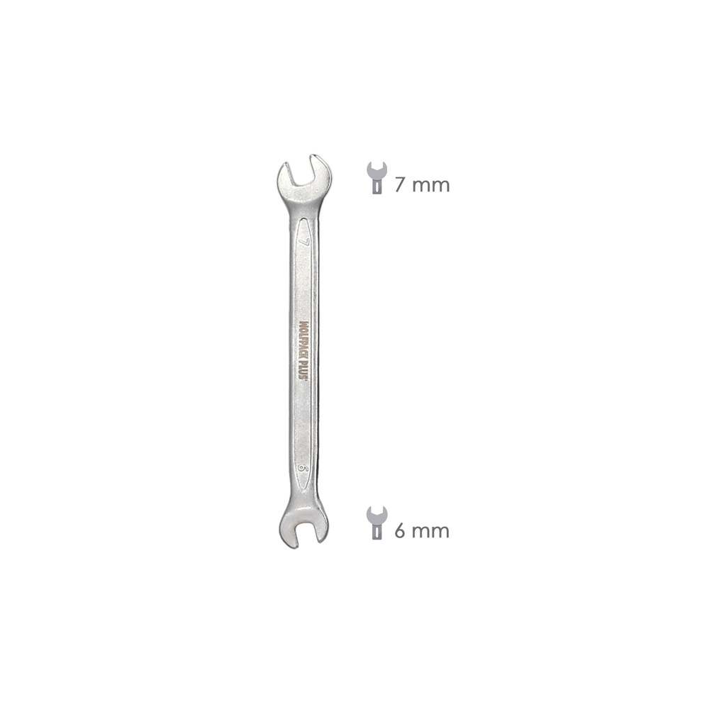 Llave Fija Plus Acero Cromo Vanadio 6x7 DIN 3110. Llaves Fijas Dobles - Imagen 2