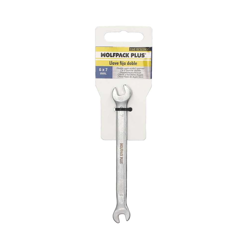 Llave Fija Plus Acero Cromo Vanadio 6x7 DIN 3110. Llaves Fijas Dobles - Imagen 3