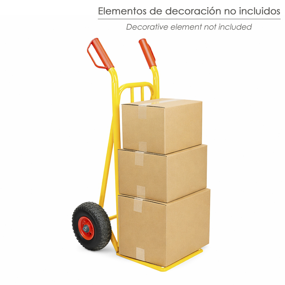 Carretilla Almacen / Sacos Ruedas Neumaticas Llantas Plastico - Imagen 5