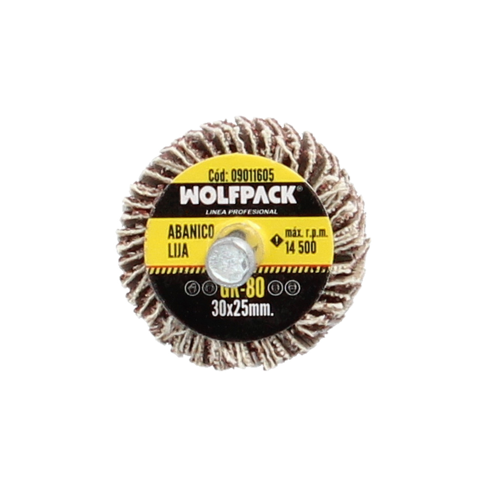 Abanico Lija Grano 80 Medida Ø 30 x 25 mm. Disco Abrasivo Laminas, Ruedas Mil Hojas, Ruedas Abrasivas,Lijado,Desbaste,Pulir - Imagen 4