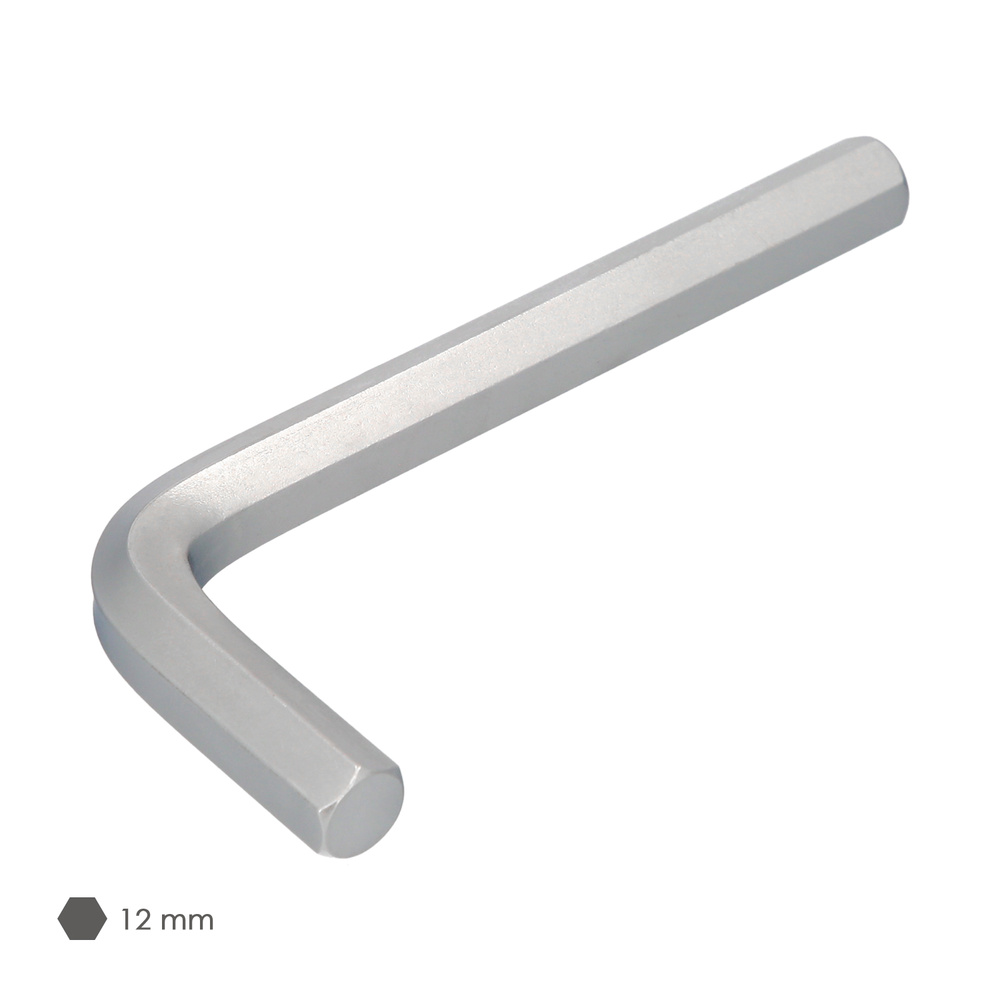 Llave Allen Standar Acero Cromo Vanadio Profesional 12,0 mm. Llave Hexagonal, Llave Allen Taller Mecanica, Llave Allen Bricolaje - Imagen 3