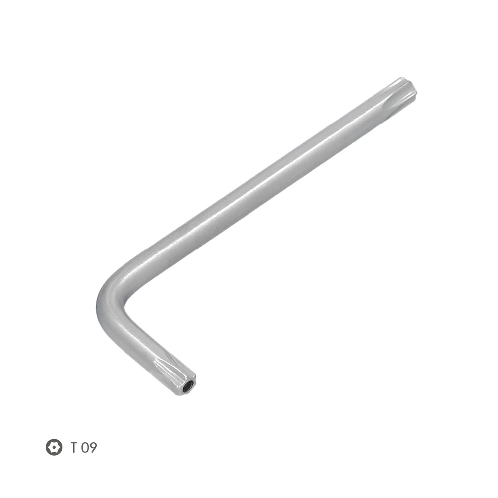 Llave Torx Inviolable Standar Acero Cromo Vanadio Profesional T09 mm. Llave Estrella, Llave Allen Estrella - Imagen 3