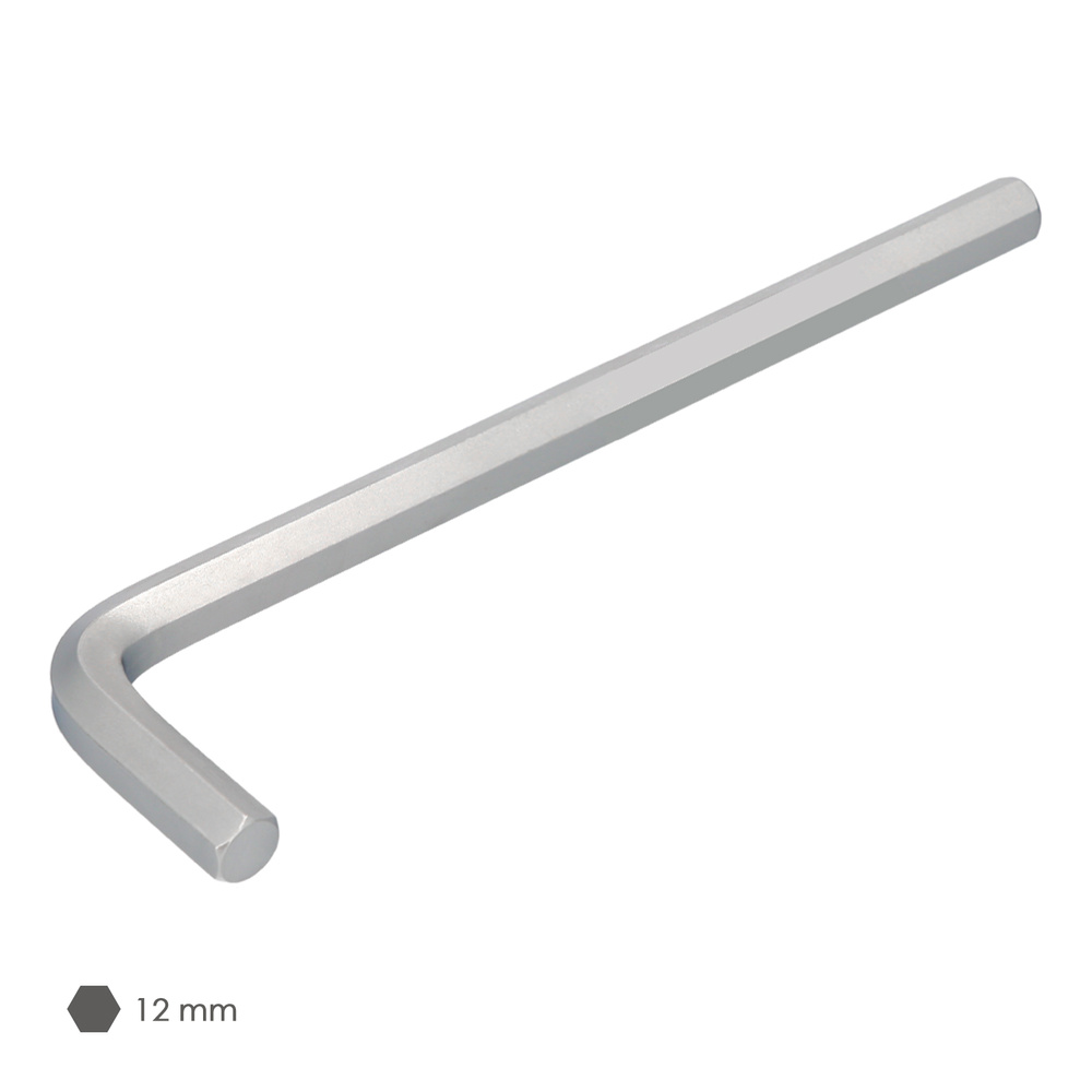 Llave Allen Larga Acero Cromo Vanadio Profesional 12,0 mm. Llave Hexagonal, Llave Allen Taller Mecanica, Llave Allen Bricolaje - Imagen 3
