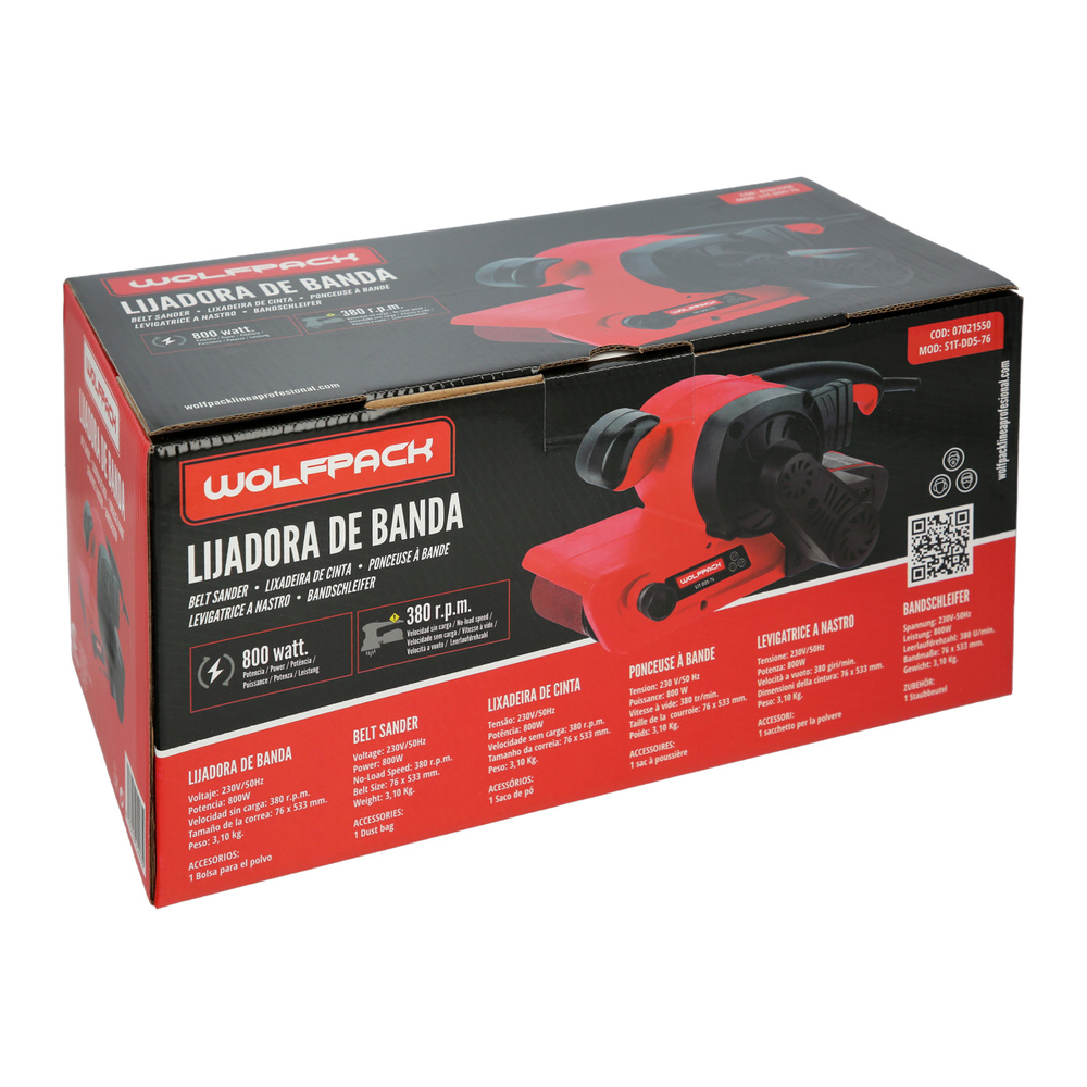 Lijadora De Banda 800 Watt. Con Aspiración Integrada - Imagen 5