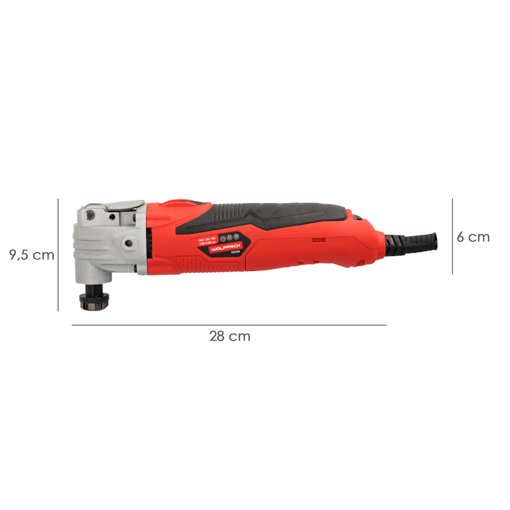 Herramienta Multifuncion Oscilante 300 Watt. Con Accesorios 23.000 R.P.M. Variador Velocidad, Cambio Rapido Hoja, Cortar, Lijar - Imagen 2