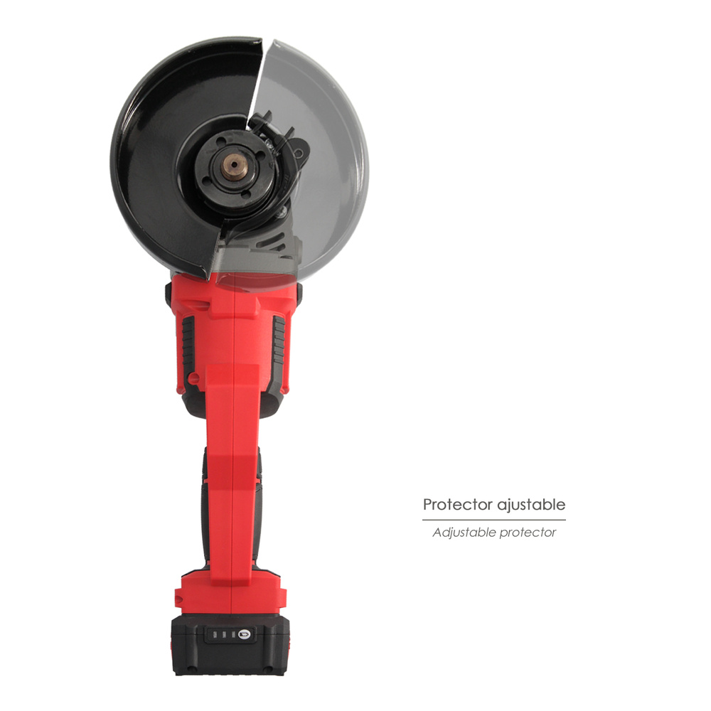 Amoladora A Bateria 20 Volt. Con Bateria 4.0 Ah. Ø 115 mm. 7.000 R.P.M. Mango 3 Posiciones Eje M14 Protector Disco Ajustable - Imagen 5