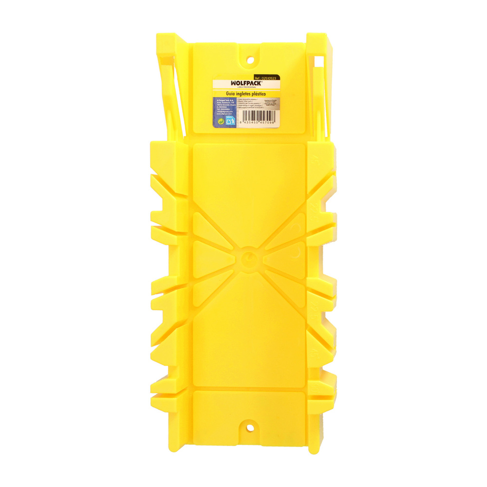 Guia Ingletes Plastico 10,5x 30 cm. Caja Ingletes, Caja Sierra Ingletadora, Guia Ingletadora. 3 Angulos - Imagen 3