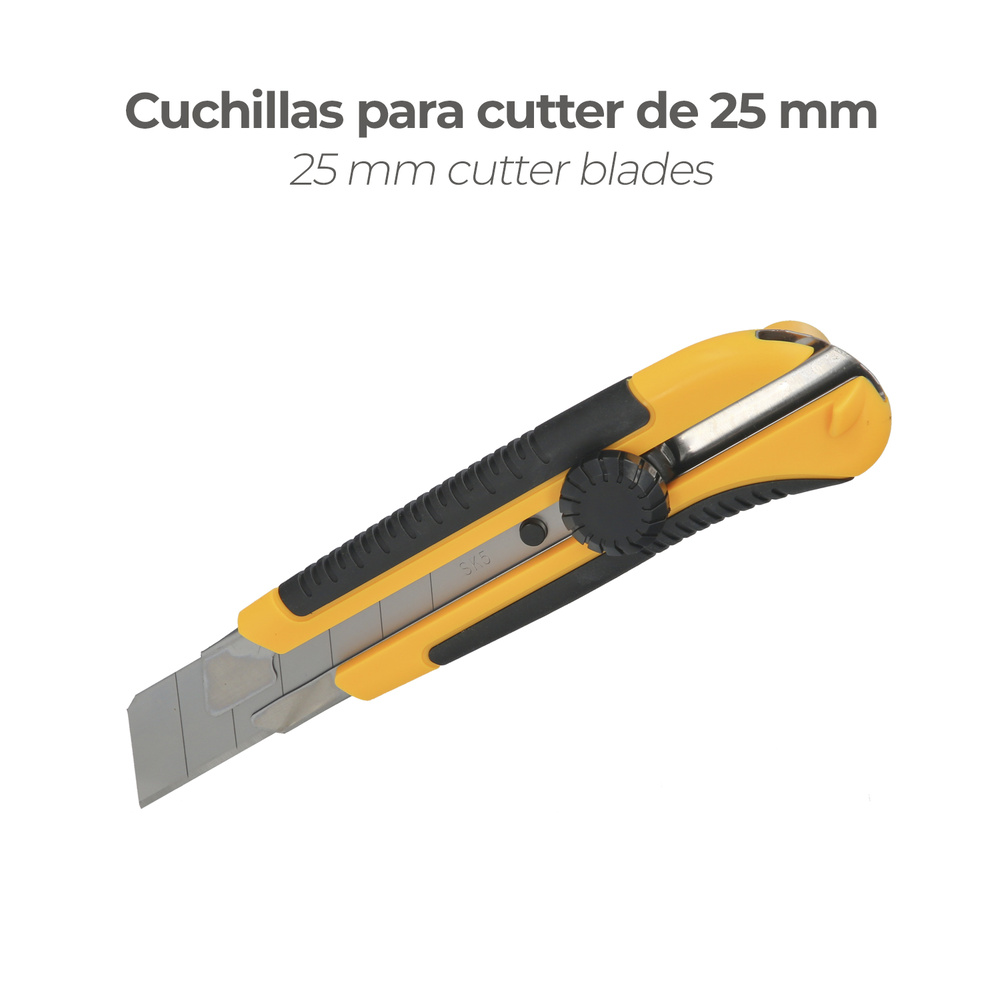 Hoja Cutter 25 mm. (Estuche 10 Piezas) Acero Sk5 - Imagen 4