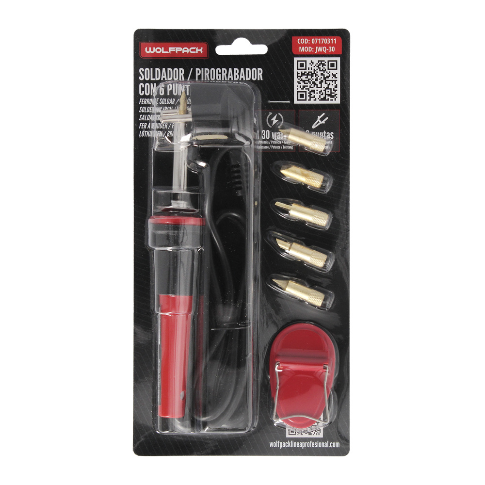 Soldador / Grabador 30 Watt. Con 6 puntas - Imagen 5