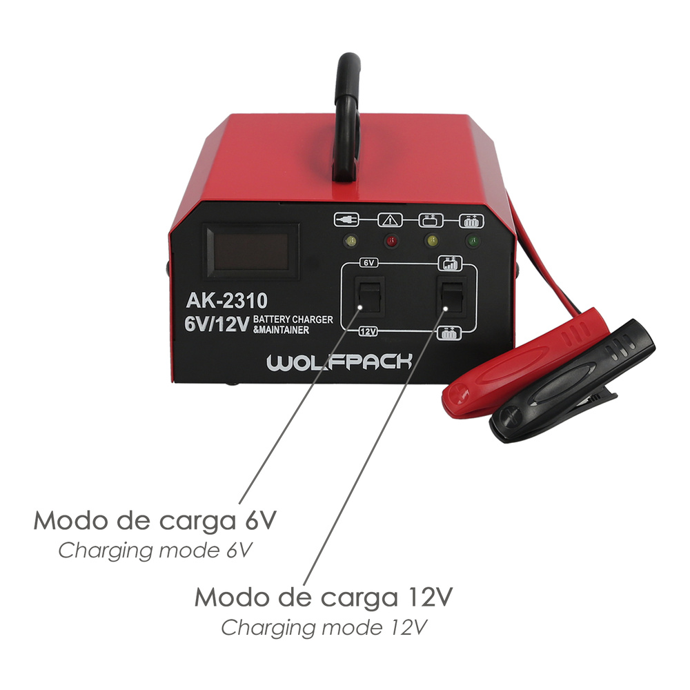 Carga Baterias Con Mantenedor De Carga 6/12v 10-150 Ah Automatico - Imagen 4