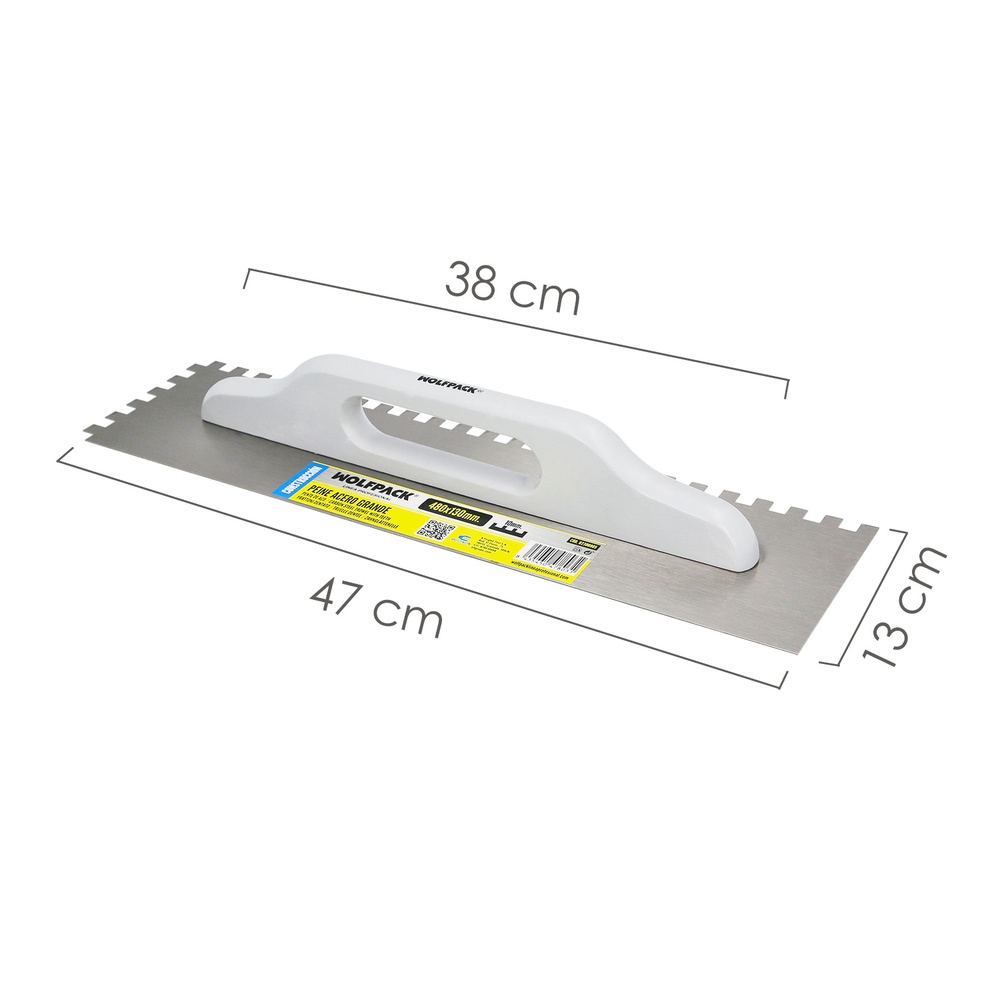 Peine Acero Grande 480x130 mm. Dientes 10 mm. - Imagen 2