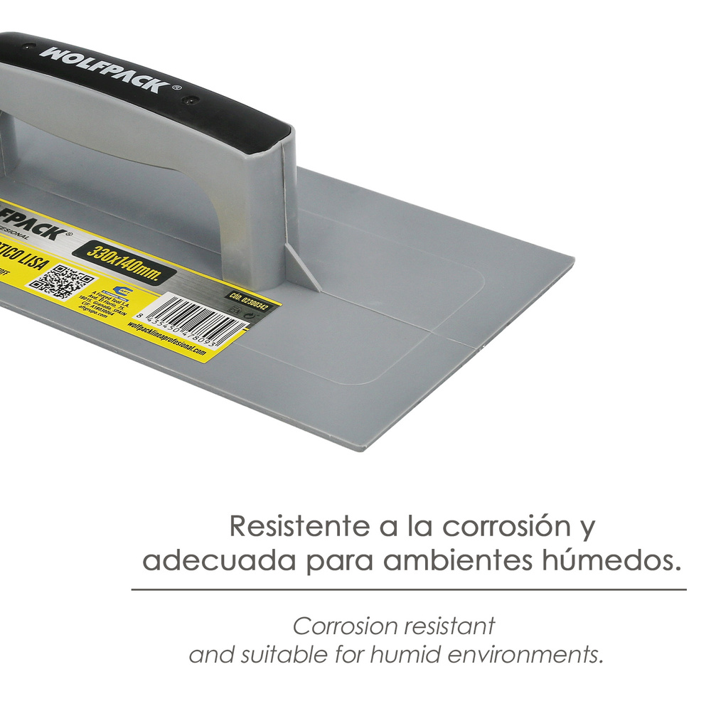 Talocha Plastico Lisa 33 x 14 cm. Gris. - Imagen 3