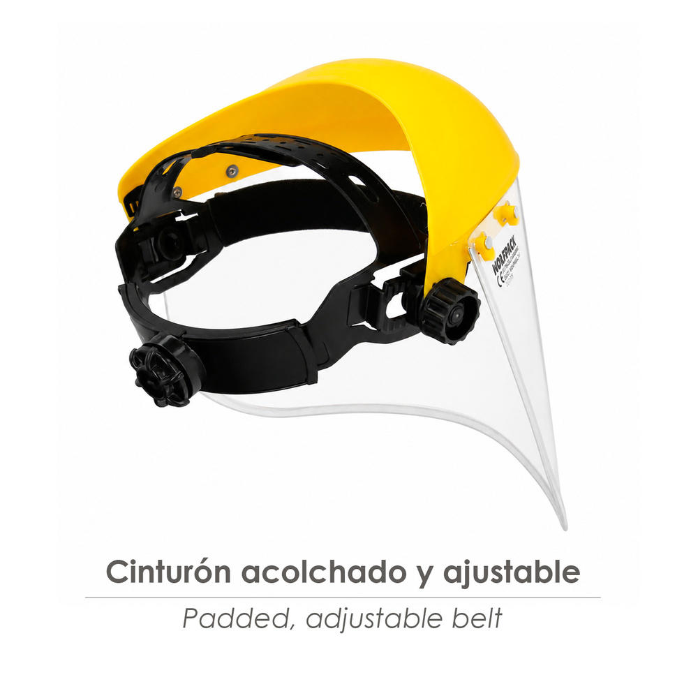 Protector Facial Policarbonato Transparente Con Arnes - Imagen 3