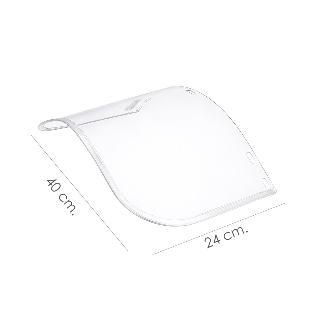 Protector Facial policarbonato Transparente. Recambio - Imagen 2