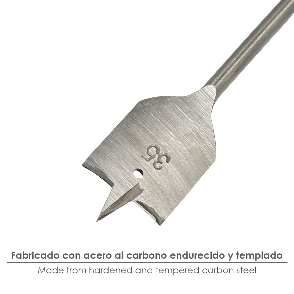 Broca Plana Madera 3 Puntas Wolfpack 35,00 mm. - Imagen 3