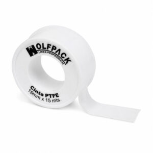 Cinta PTFE Wolfpack 19 mm. x 15 m. (Paquete de 10 Rollos)