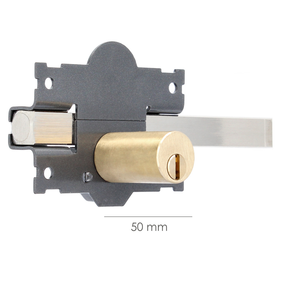 Cerrojo b-2 llave 2 lados pasador de 183mm cilindro redondo de 50mm - Imagen 4