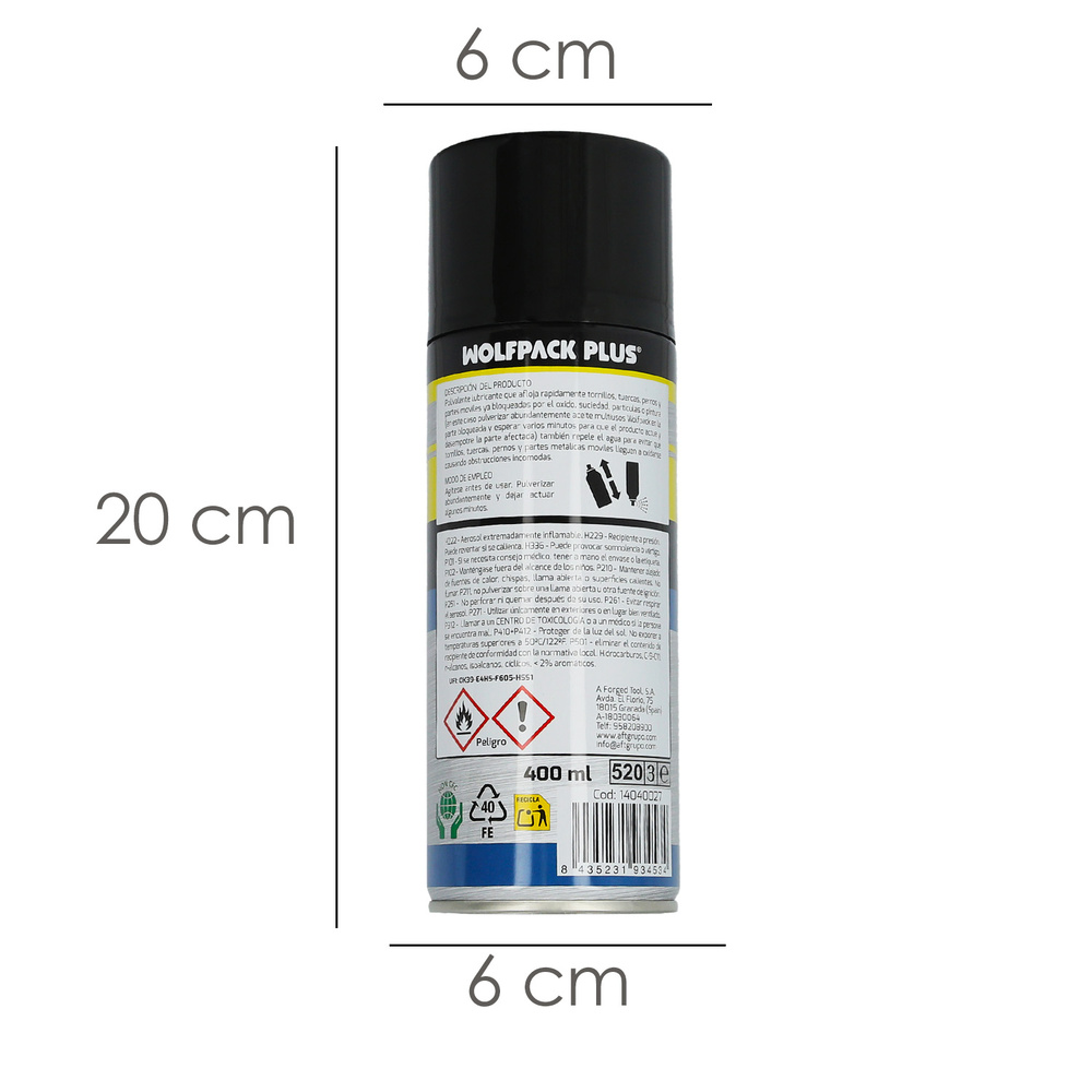 Spray Aceite Lubricante Multiuso 400 ml - Imagen 2