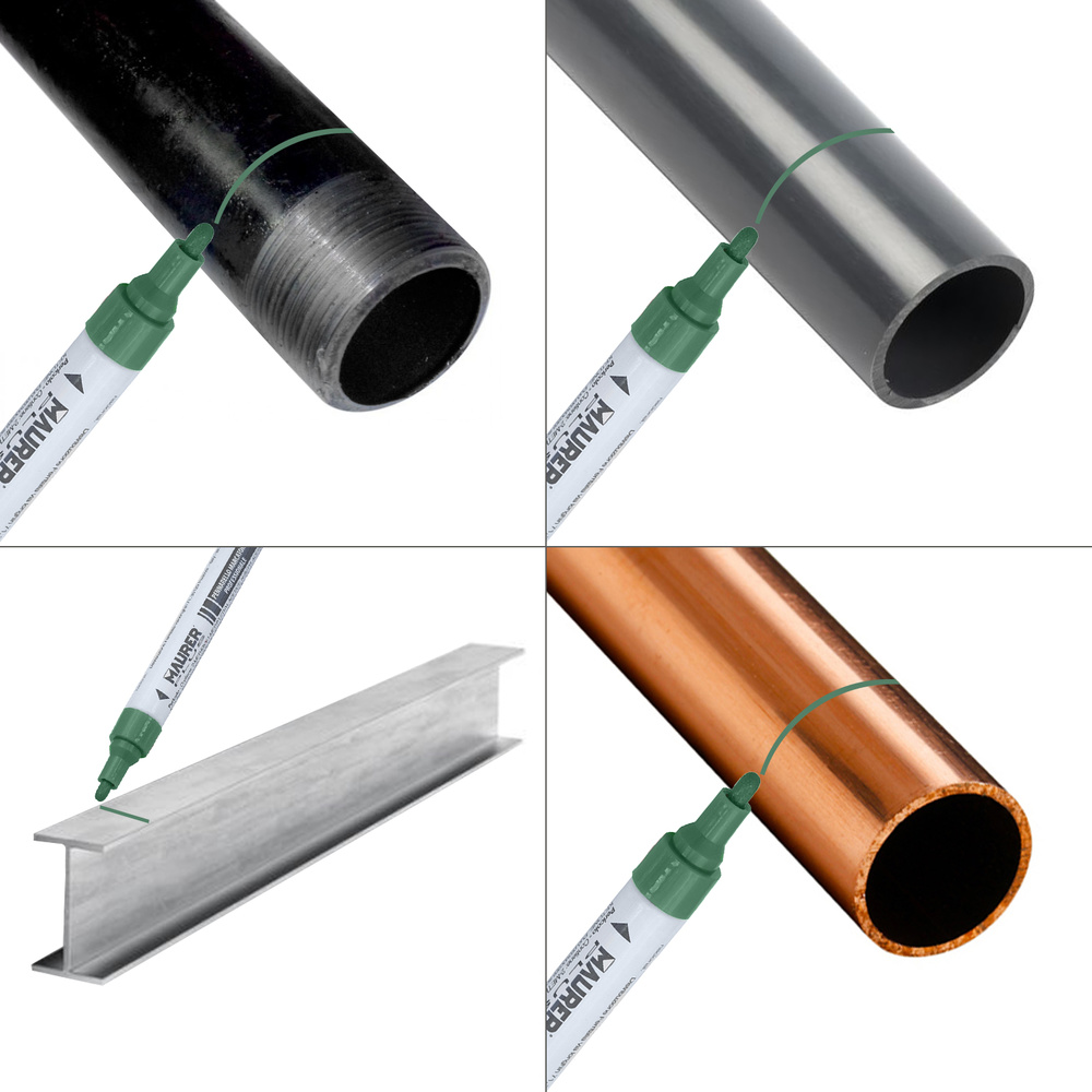 Rotulador Marcador Obra Profesional Pintura Permanente Verde - Imagen 4