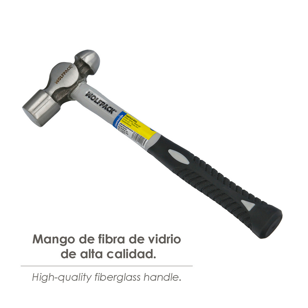 Martillo Bola 650 Gramos Mango Fibra Vidrio - Imagen 3