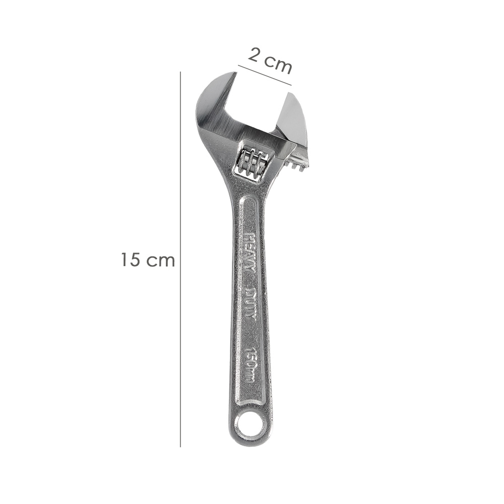 Llave Ajustable Moleta 6" / 150 mm. Llave Inglesa, Llave Apriete, Llave Ajustable - Imagen 2