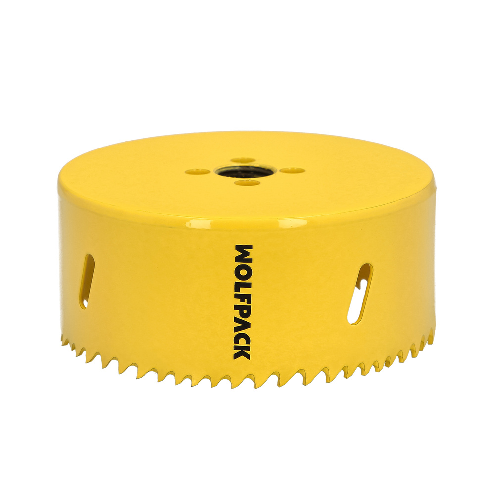 Corona Sierra Bimetal Ø 105 mm. Templado Termico, Base Reforzada. Corona Madera, Broca Agujeros Madera, Acero, Hierro, Plasticos - Imagen 3