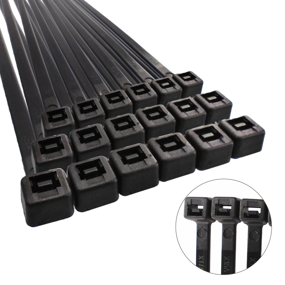 Brida Nylon 100%. Color Negro 2,5 x 135 mm. Bolsa 100 unidades. Abrazadera Plastico, Organizador Cables, Alta Resistencia - Imagen 3