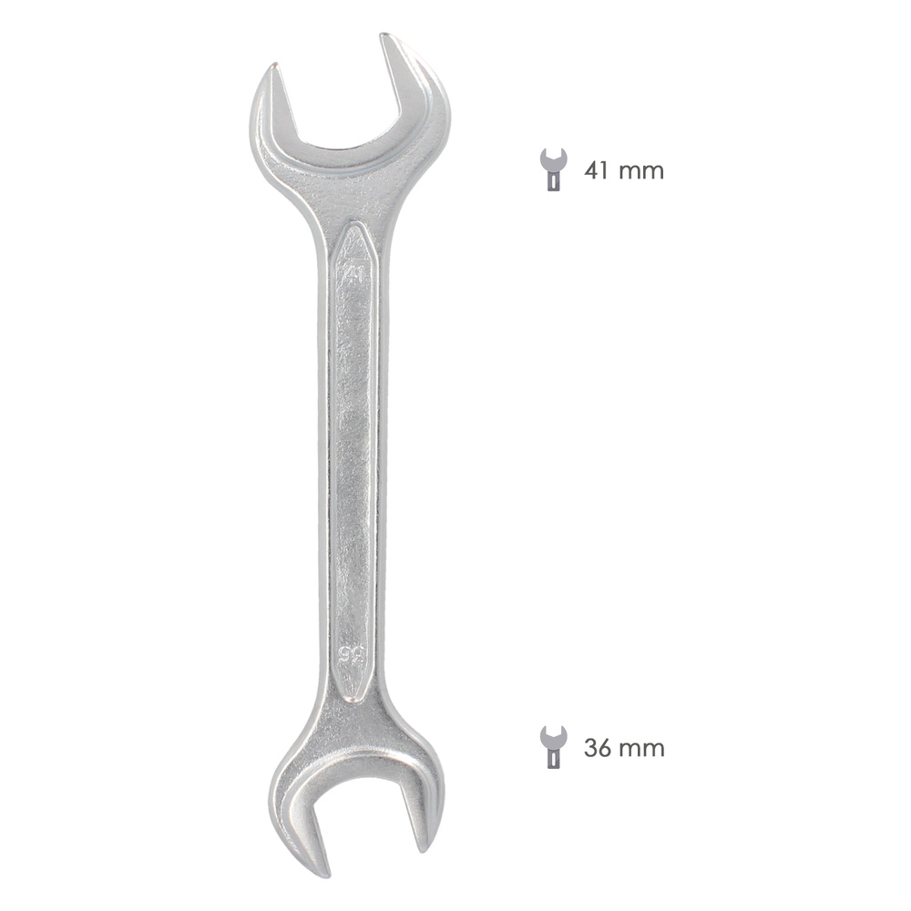 Llave Fija Plus Acero Cromo Vanadio 36x41 DIN 3110. Llaves Fijas Dobles - Imagen 2
