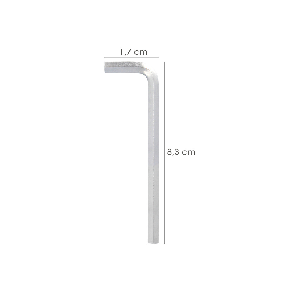 Llave Allen Larga Acero Cromo Vanadio Profesional 2,0 mm. Llave Hexagonal, Llave Allen Taller Mecanica, Llave Allen Bricolaje - Imagen 2