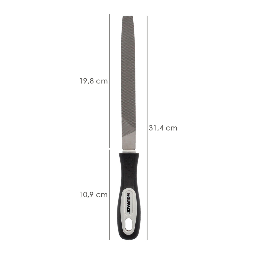 Lima Con Mango Plana Punta Entrefina 8" - Imagen 2