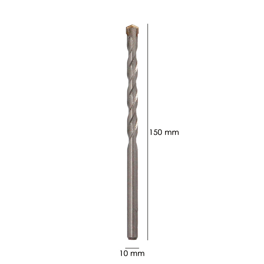 Broca Widia Piedra / Hormigón Ø 10 mm. Din 8039 Punta de Tungsteno. - Imagen 2