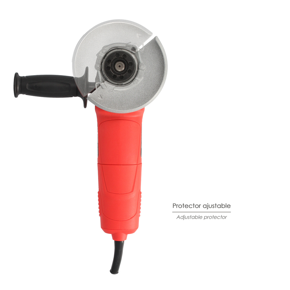 Amoladora Angular 900 Watt. Disco Ø 125 mm. 11.000 R.P.M. Mango 3 Posiciones Eje M14 Protector Disco Ajustable, Anti arranque - Imagen 5
