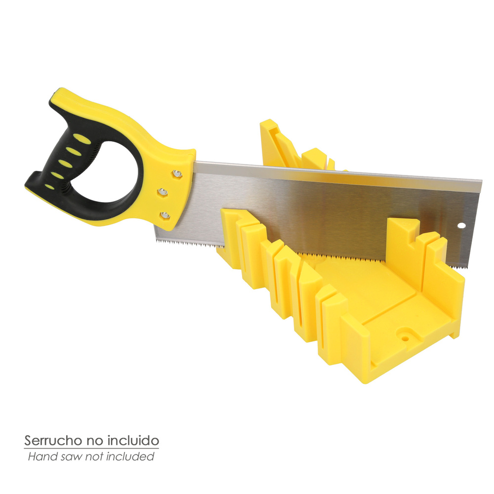 Guia Ingletes Plastico 10,5x 30 cm. Caja Ingletes, Caja Sierra Ingletadora, Guia Ingletadora. 3 Angulos - Imagen 4