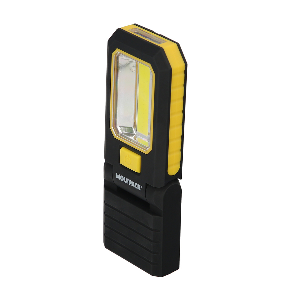 Linterna LED Profesional Multifunción Compacta Plegable A Pilas (3 AAA) 210 Lumenes 2 Modos de Iluminación Con Iman y Gancho