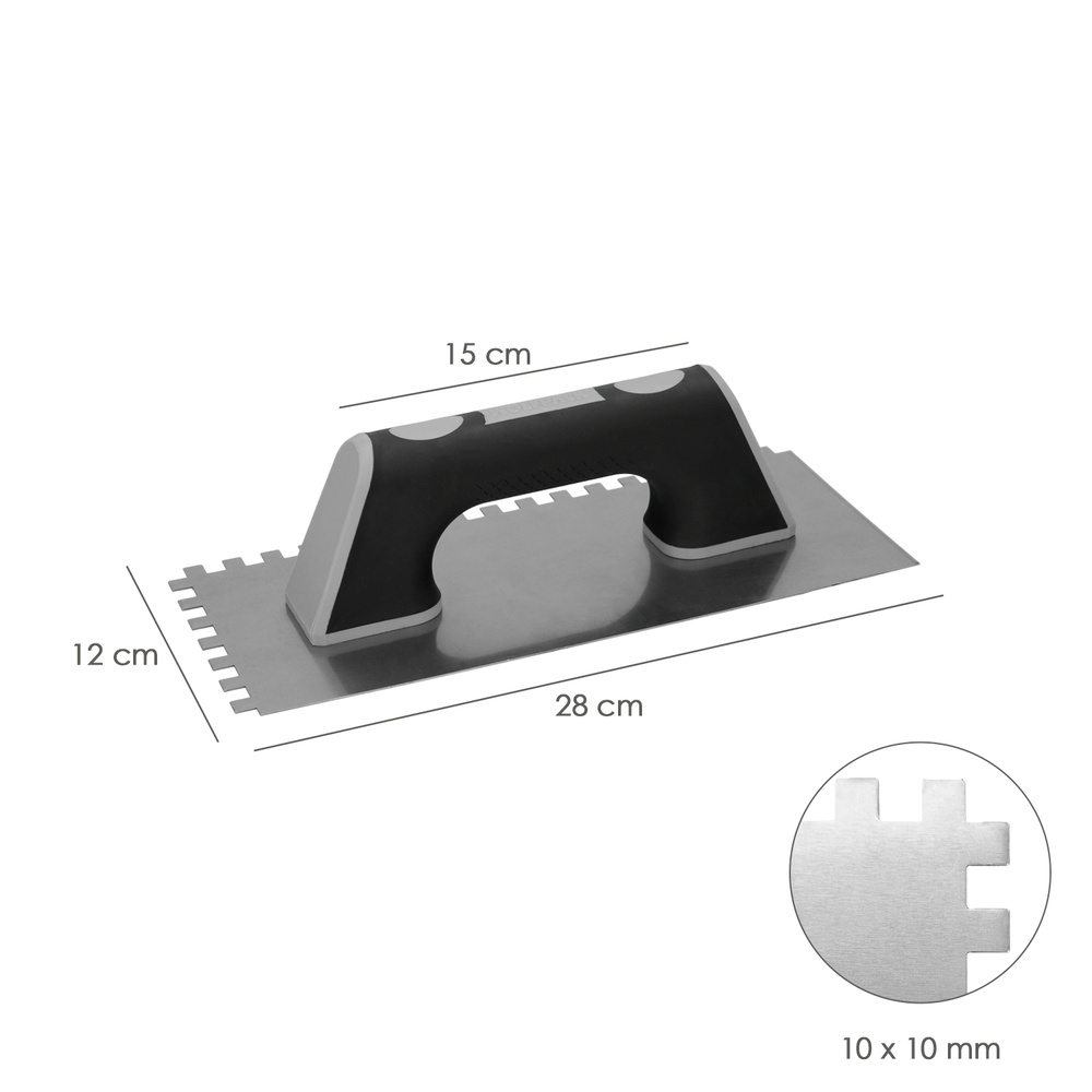 Peine Profesional Mango TPR 280x120 mm. Dientes 10 x 10 mm. - Imagen 2